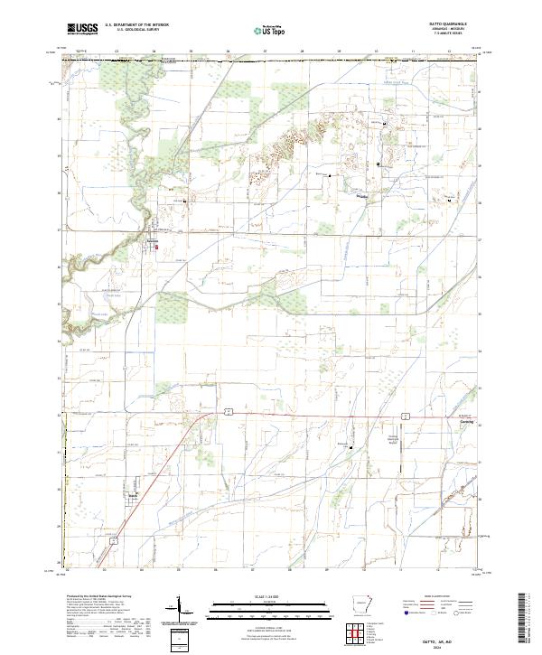 US Topo 7.5-minute map for Datto ARMO