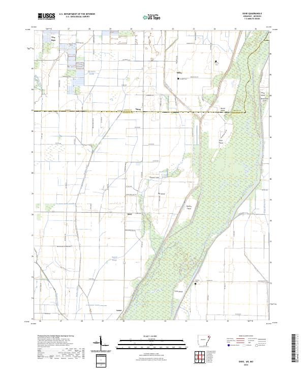 US Topo 7.5-minute map for Dixie ARMO