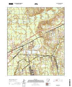 USGS US Topo 7.5-minute map for Eagle Mills AR 2020