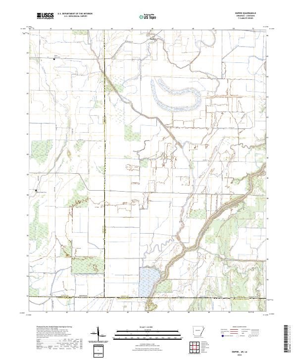 US Topo 7.5-minute map for Empire ARLA