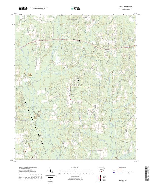 US Topo 7.5-minute map for Farmville AR