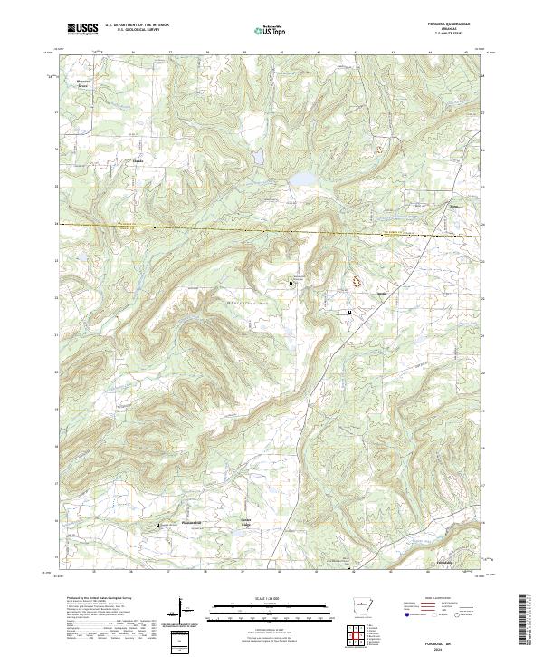 US Topo 7.5-minute map for Formosa AR