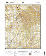 USGS US Topo 7.5-minute map for Gentry AR 2020