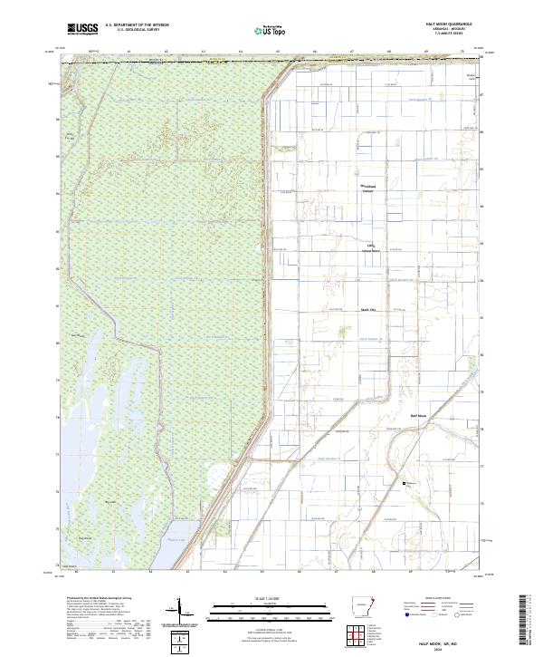 US Topo 7.5-minute map for Half Moon ARMO