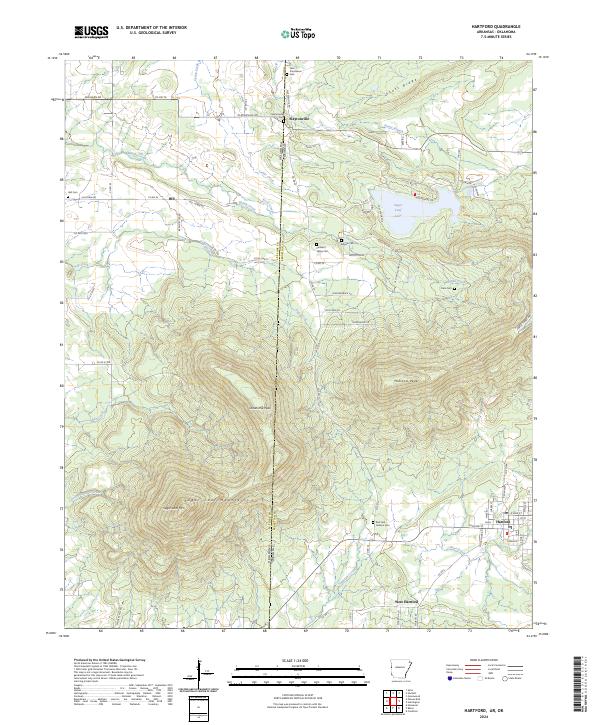 US Topo 7.5-minute map for Hartford AROK