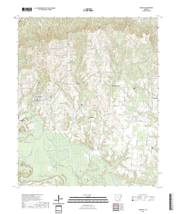 US Topo 7.5-minute map for Horatio AR