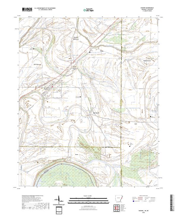 US Topo 7.5-minute map for Hughes ARMS