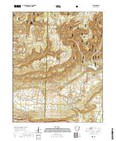 USGS US Topo 7.5-minute map for Hunt AR 2020