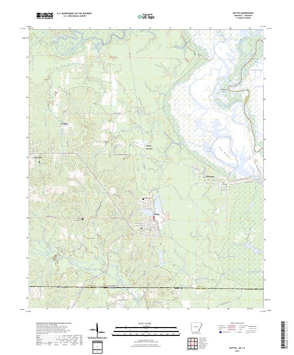 US Topo 7.5-minute map for Huttig ARLA