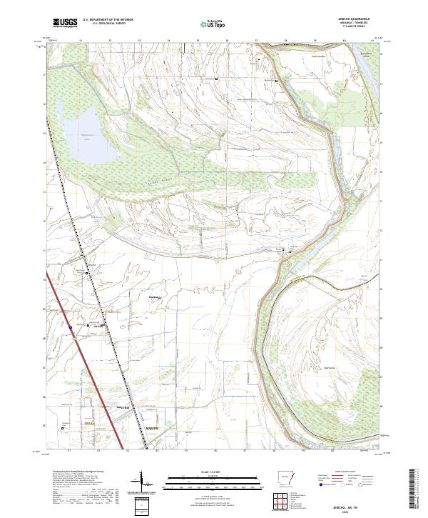 US Topo 7.5-minute map for Jericho ARTN