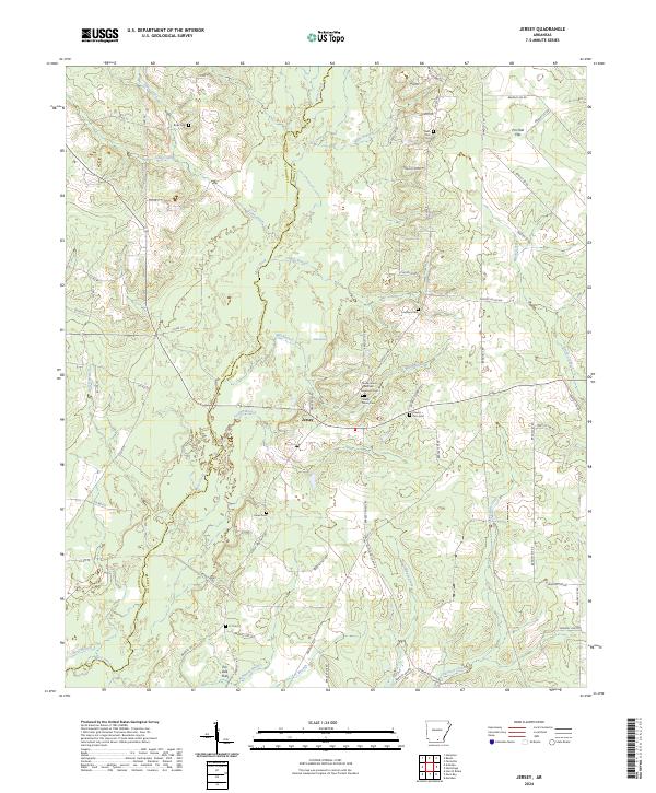 US Topo 7.5-minute map for Jersey AR