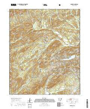 USGS US Topo 7.5-minute map for Jessieville AR 2020