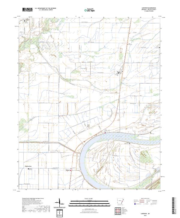 US Topo 7.5-minute map for Lakeview AR