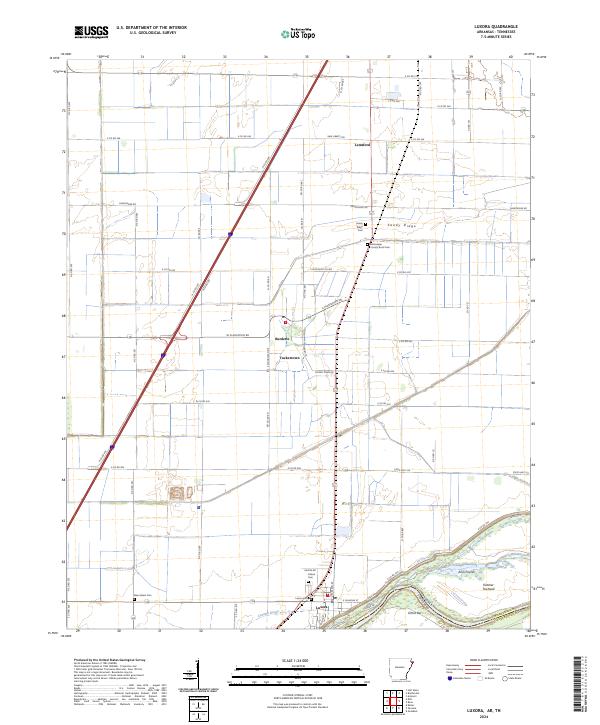 US Topo 7.5-minute map for Luxora ARTN