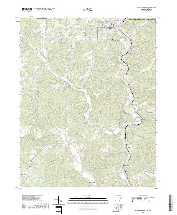 US Topo 7.5-minute map for Mammoth Spring ARMO