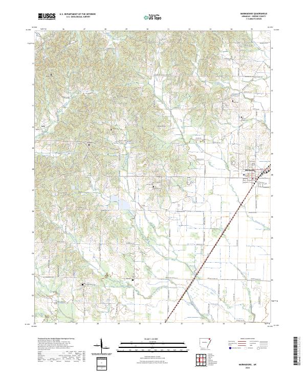 US Topo 7.5-minute map for Marmaduke AR