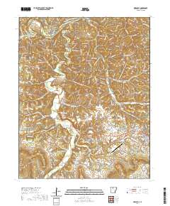 USGS US Topo 7.5-minute map for Marshall AR 2020