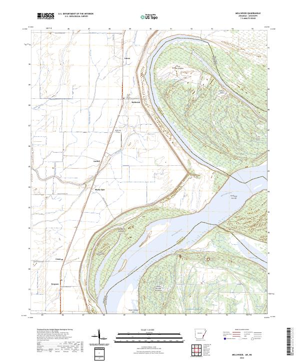 US Topo 7.5-minute map for Mellwood ARMS