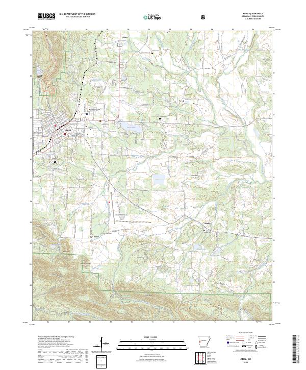 US Topo 7.5-minute map for Mena AR