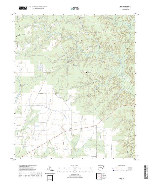 US Topo 7.5-minute map for Mist AR