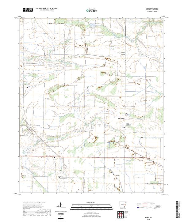 US Topo 7.5-minute map for Moro AR