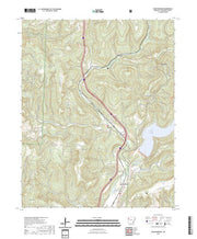 US Topo 7.5-minute map for Mountainburg AR