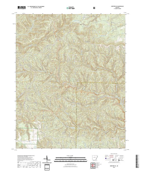 US Topo 7.5-minute map for Norfork SE AR