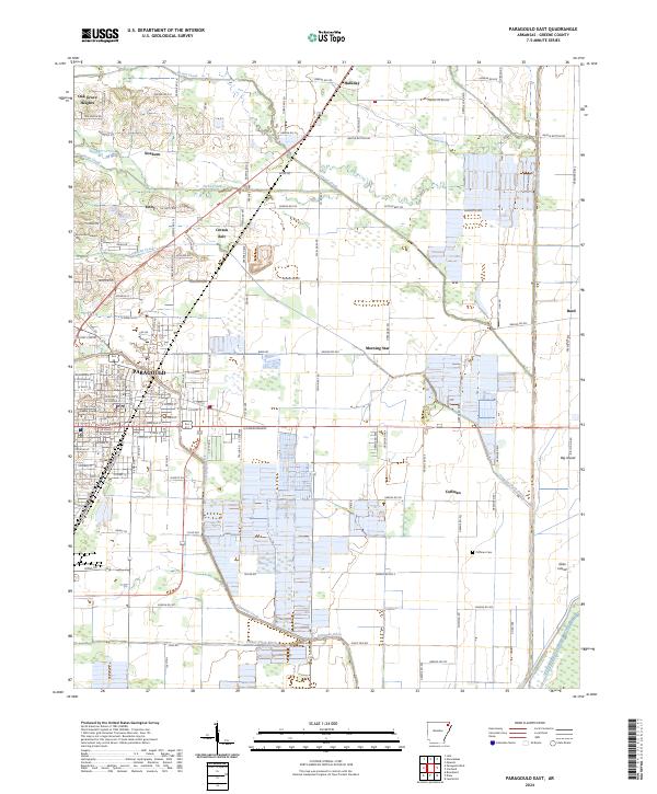 US Topo 7.5-minute map for Paragould East AR