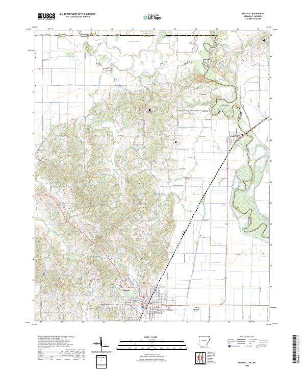 US Topo 7.5-minute map for Piggott ARMO