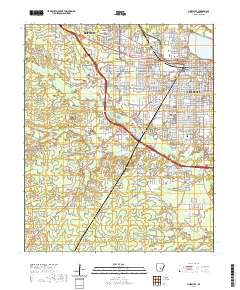 USGS US Topo 7.5-minute map for Pine Bluff AR 2020