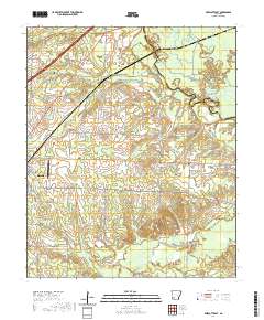 USGS US Topo 7.5-minute map for Prescott East AR 2020