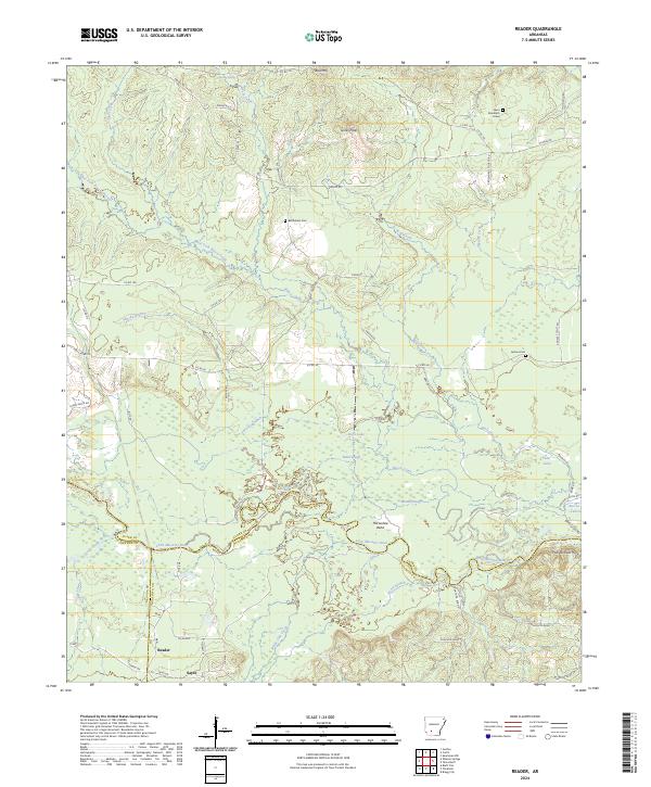 US Topo 7.5-minute map for Reader AR