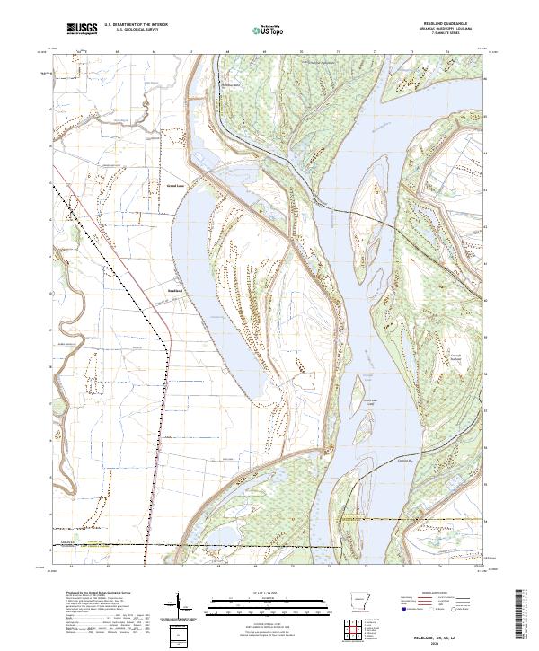 US Topo 7.5-minute map for Readland ARMSLA