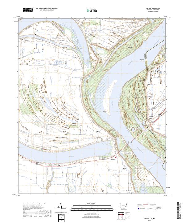 US Topo 7.5-minute map for Red Leaf ARMS