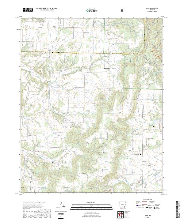 US Topo 7.5-minute map for Rhea AR