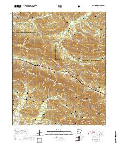 USGS US Topo 7.5-minute map for Rich Mountain AR 2020