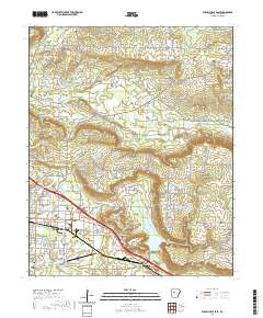 USGS US Topo 7.5-minute map for Russellville East AR 2020