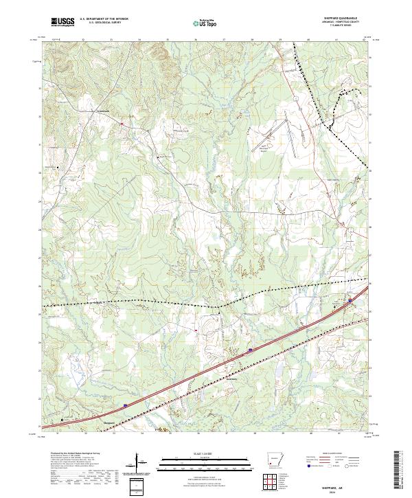 US Topo 7.5-minute map for Sheppard AR