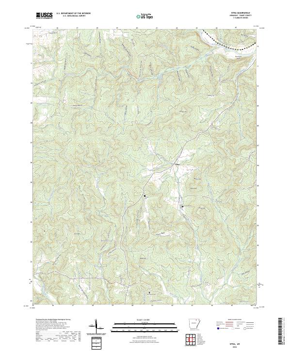 US Topo 7.5-minute map for Sitka AR