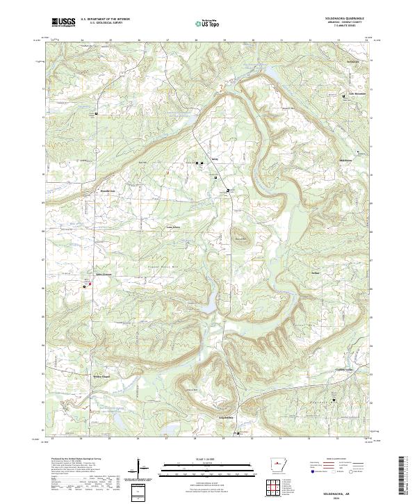 US Topo 7.5-minute map for Solgohachia AR