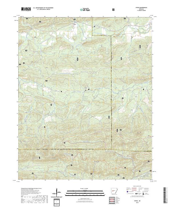 US Topo 7.5-minute map for Steve AR