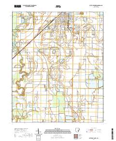 USGS US Topo 7.5-minute map for Stuttgart South AR 2020