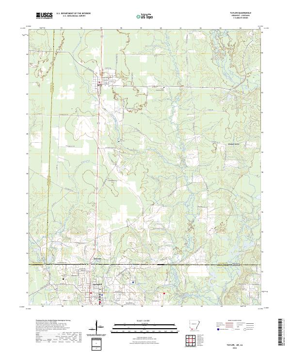 US Topo 7.5-minute map for Taylor ARLA