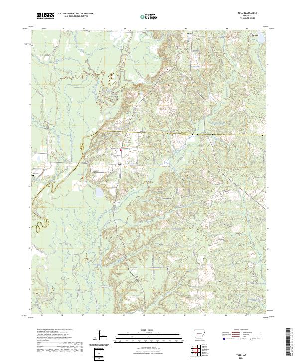 US Topo 7.5-minute map for Tull AR