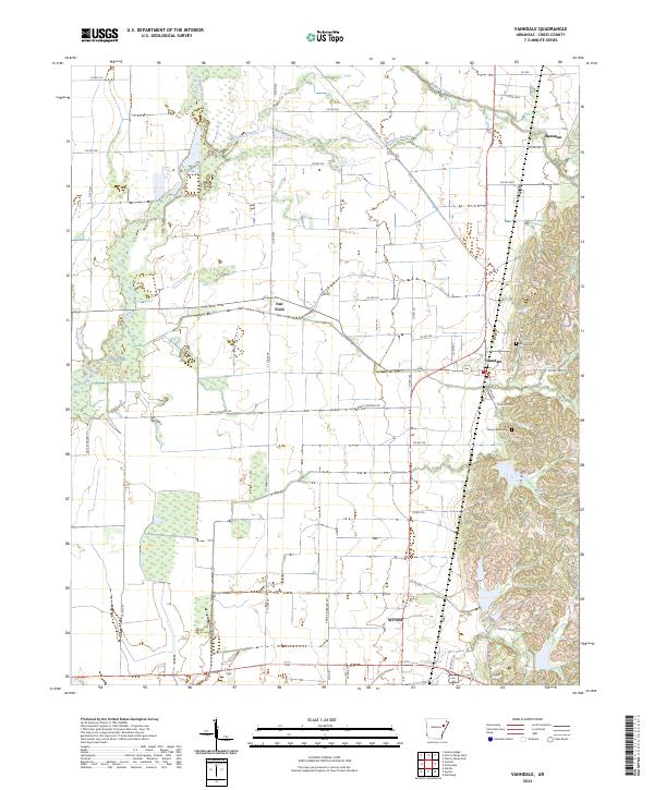 US Topo 7.5-minute map for Vanndale AR