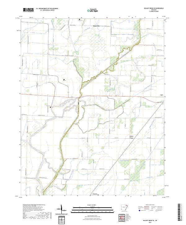 US Topo 7.5-minute map for Walnut Ridge SE AR