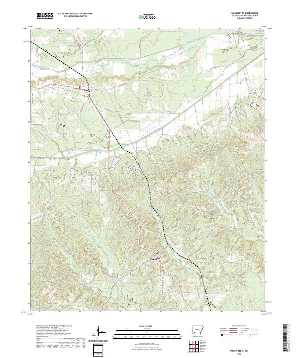 US Topo 7.5-minute map for Washington AR