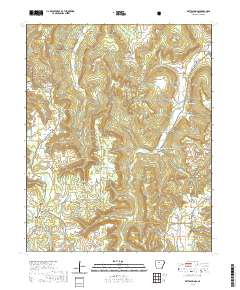 USGS US Topo 7.5-minute map for Witts Springs AR 2020