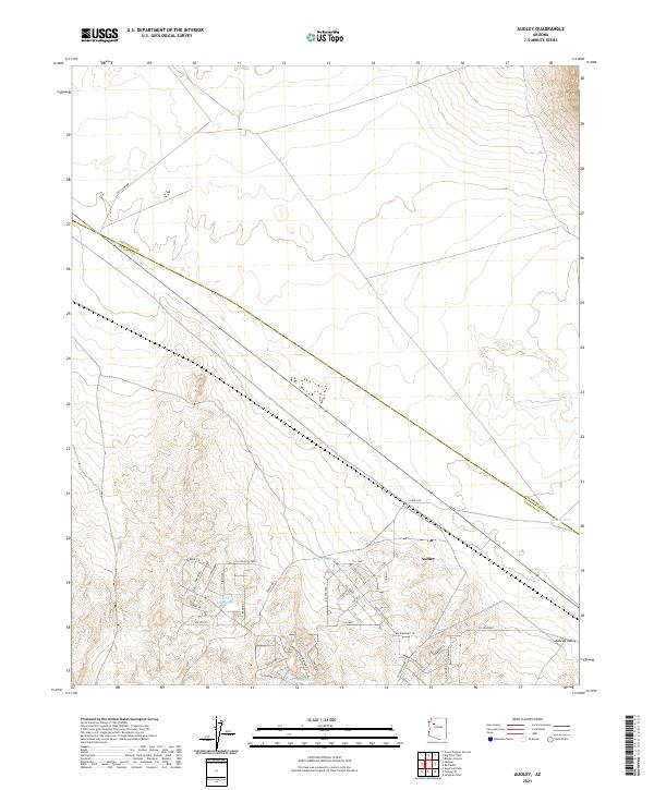 US Topo 7.5-minute map for Audley AZ