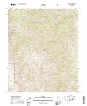 US Topo 7.5-minute map for Bassett Peak AZ